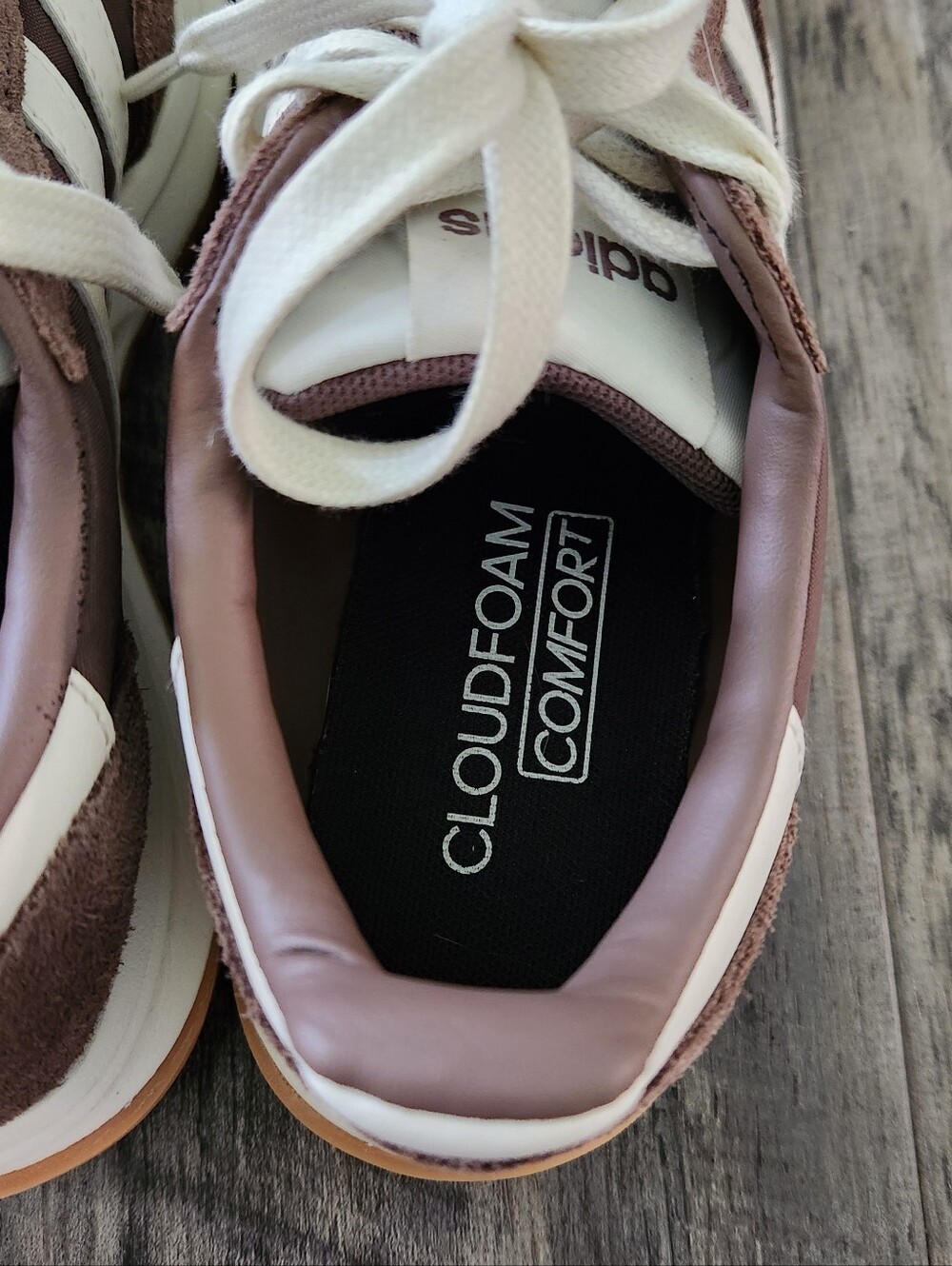 Adidas Run 70s 2.0 Earth Strata Cream Trim Brown Suede Runner Sneakers - Picture 7 of 9